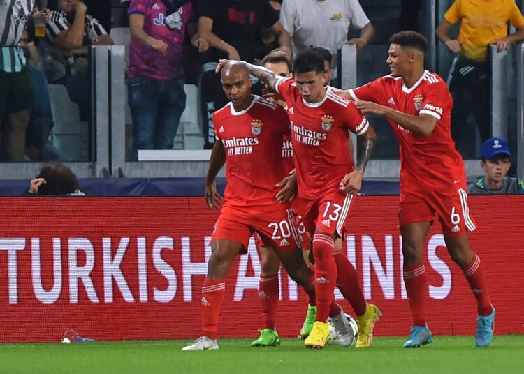 El Benfica echa leña al fuego en Turín al derrotar 1-2 al Juventus