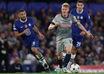 Chelsea logró sacar el empate de local frente a Red Bull Salzburgo