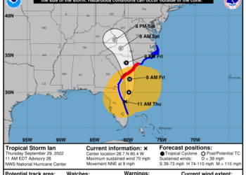 El huracán Ian se dirige a Carolina del Sur después de azotar Florida