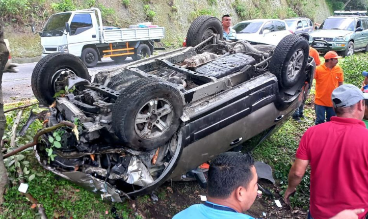 Reportan accidente de tránsito sobre la Panamericana en el sector de Santa Cruz Michapa