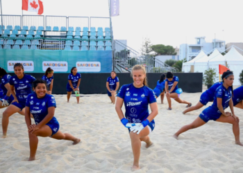 La Barra de Santiago reconoce la cancha donde jugará mañana en Cagliari, Italia