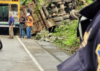 PNC reporta fuerte accidente de tránsito en la calle de Los Chorros, en el sentido hacia occidente