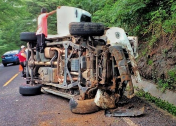 Cinco personas lesionadas en accidente de tránsito en la calle entre Nueva Concepción y Tacachico