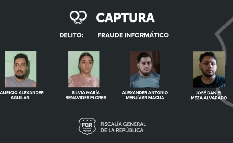 Fiscalía ordena captura de cinco personas acusadas de estafas a través de banca en línea