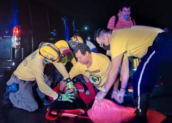 12 lesionados deja múltiple accidente de tránsito en Km. 7.5 de la carretera Troncal del Norte