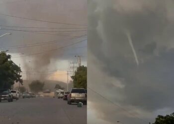 (VIDEO) Un tornado azotó a Guamúchil, Sinaloa, México causando cuantiosos daños a negocios y viviendas