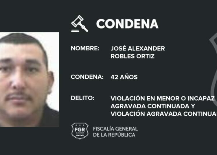 Condenan a 42 años de cárcel a sujeto que violó y embarazó a menor de edad