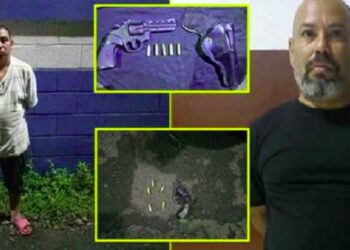 Autoridades capturaron a sujetos que circulaban con armas de fuego en Nahuizalco, Sonsonate