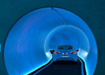 (VIDEO) Así es dar un paseo por el hipnotizaste túnel para Teslas en Las Vegas