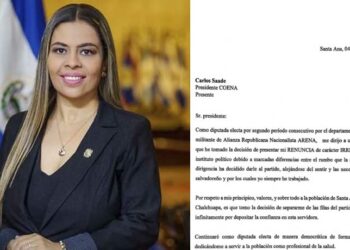 Diputada suplente Johanna Ahuath, renuncia al partido Arena