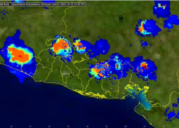 Núcleos de tormentas se acercan al área metropolitana de San Salvador