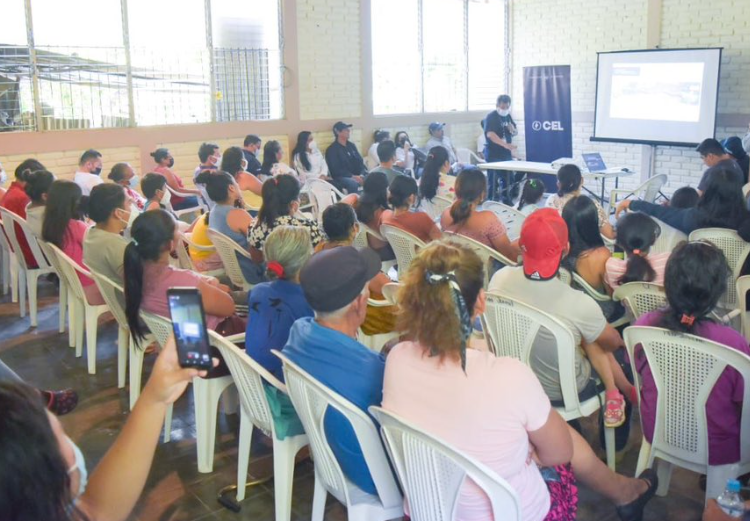 CEL explica a comunidad de Ciudad Delgado avances en proyecto de planta de biogás en el río Acelhuate