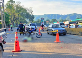 Motociclista fallece en accidente sobre Km. 24 de la carretera Panamericana en Colón