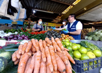 Defensoría del Consumidor verifica precios de comestibles en mercados y tiendas mayoristas de Santa Tecla