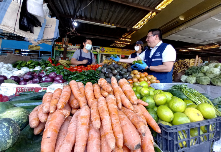 Defensoría del Consumidor verifica precios de comestibles en mercados y tiendas mayoristas de Santa Tecla