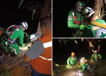 Cruz Verde recupera cadáver de las riberas de río en Coatepeque, Santa Ana