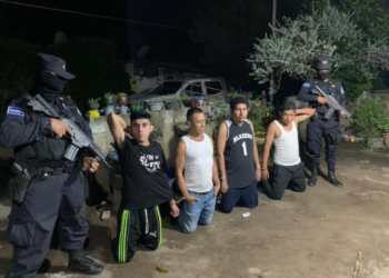 PNC captura a dos «gatilleros» y dos colaboradores de pandillas en Quezaltepeque