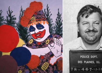 Sitio web que vende objetos de famosos asesinos seriales ofrece una pintura creada por ‘Pogo el payaso’, uno de los más temidos de EE.UU.