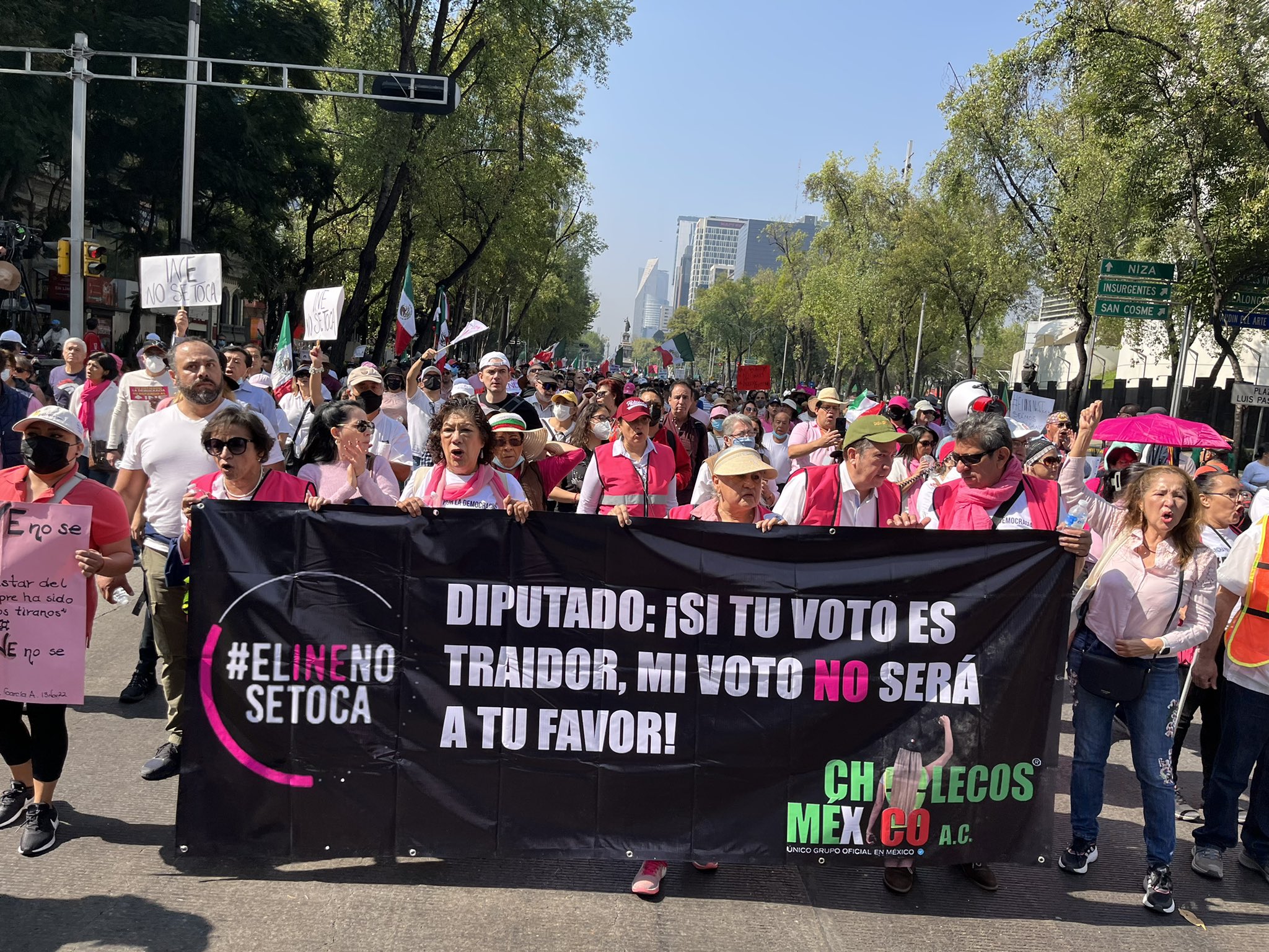 Oposición Marcha Contra Reforma Electoral En México Diario La Página 5595