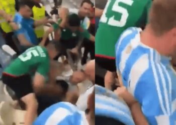 (VIDEO) Violencia en el partido tras la derrota de México frente a Argentina