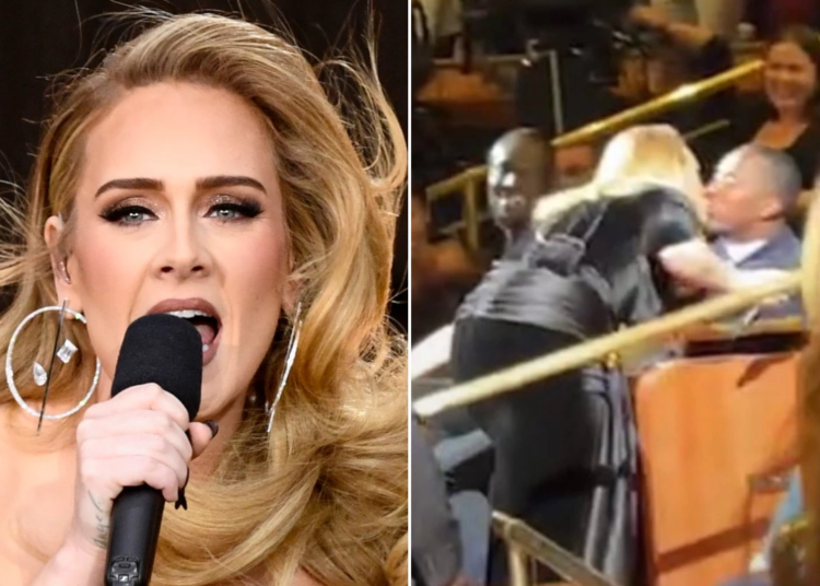 Adele besa a su novio Rich Paul durante su primer show en Las Vegas