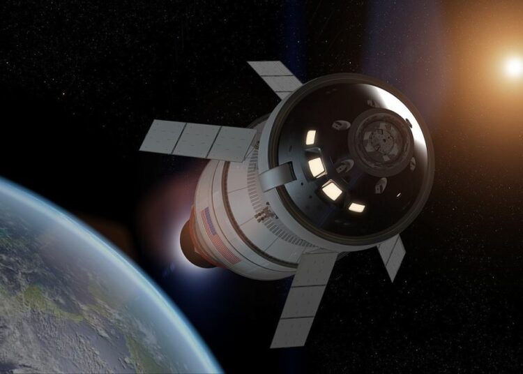 La nave espacial Orion se toma una ‘selfie’ con la Tierra de fondo en su trayecto a la Luna