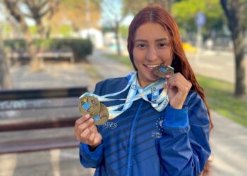 La salvadoreña Ivonne Nóchez gana su tercer oro en los Juegos Mundiales de Patinaje en Argentina