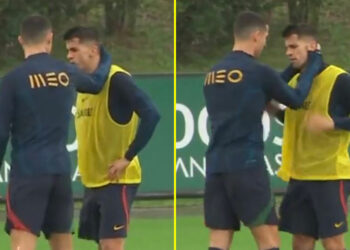 Portugal: Cristiano Ronaldo tuvo un nuevo cruce con otro compañero