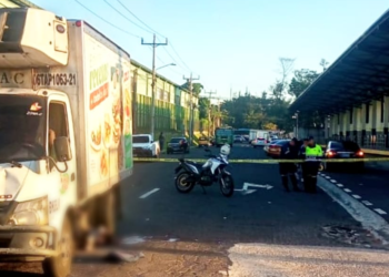 Persona muere atropellada en terminal Nuevo Amanecer, Soyapango