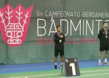 Uriel Canjura gana oro en el campeonato iberoamericano de bádminton