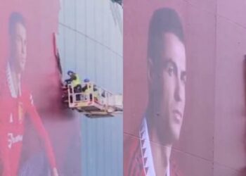 El Manchester United borró la imagen de Cristiano Ronaldo de Old Trafford