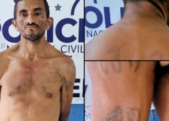 Terrorista intentó borrar sus tatuajes alusivos a pandillas pero fue detenido en La Unión