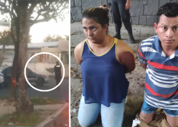 VIDEO: Capturan a pareja tras persecución policial en San Salvador, les incautaron droga y dinero