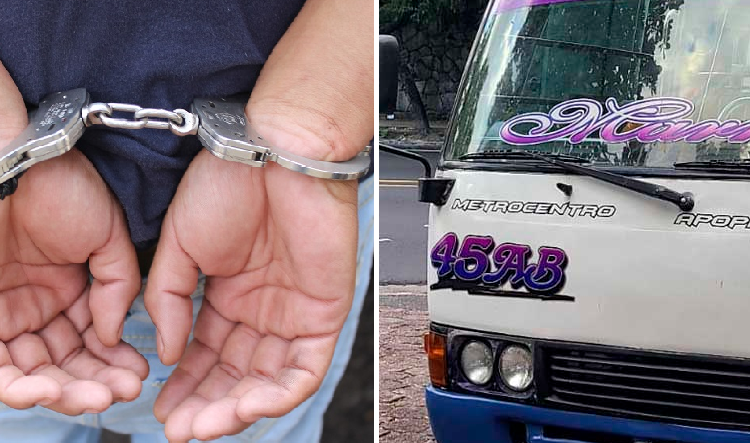 Capturan a sujeto que disparó accidentalmente y mató a menor de edad dentro de un microbús de la ruta 45-AB