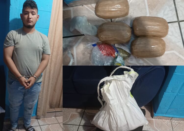 Capturan a pandillero tras encontrarle varios paquetes de droga en Tutunichapa