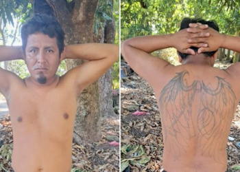 Capturan a pandillero que intentó ocultar tatuajes alusivos a pandillas cambiando los diseños