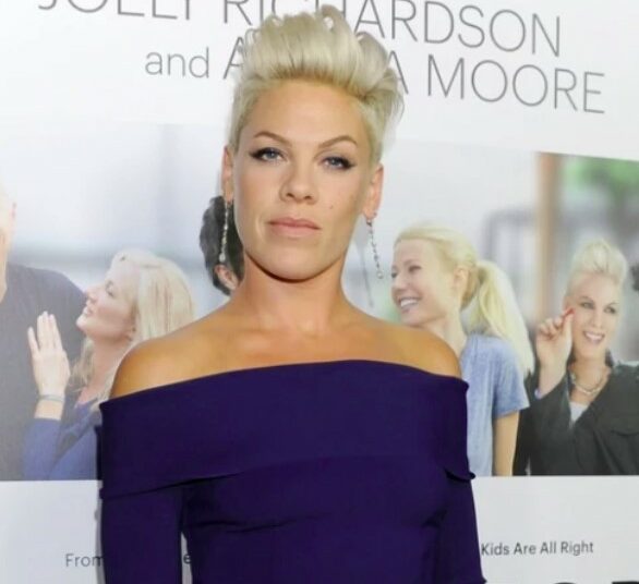 Pink gastó miles de dólares en una obra de arte pintada por chimpancés