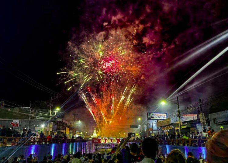 Centenares de capitalinos vivieron la ciclovía nocturna sobre el bulevar Constitución