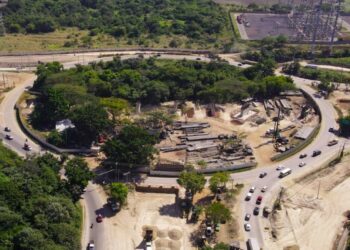 Paso a desnivel del redondel Integración refleja 15% de avance y será de los más largos del país