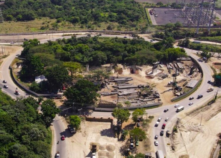 Paso a desnivel del redondel Integración refleja 15% de avance y será de los más largos del país