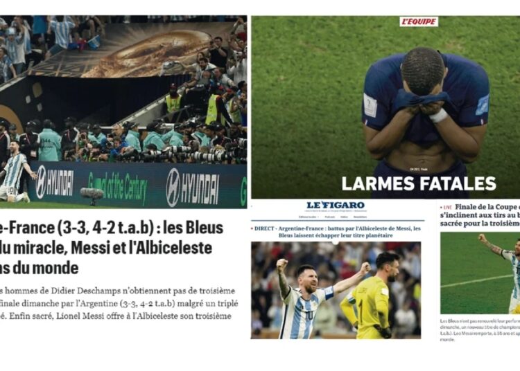 El shock de los medios franceses tras la consagración de Argentina en el Mundial de Qatar