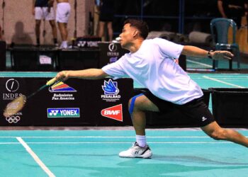 El Salvadoreño Uriel Canjura va por la medalla de oro en el IV Internacional de bádminton El Salvador 2022