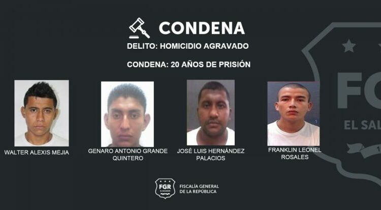 Prisión para pandilleros que asesinaron a hombre en La Paz