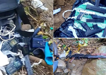 Policía desmantela campamento de pandilleros en Cerro de Armenia, Sonsonate