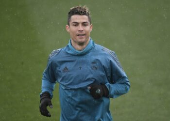 Cristiano Ronaldo se entrenó en el predio del Real Madrid