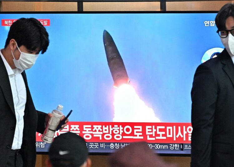 Corea del Norte disparó dos misiles de corto alcance