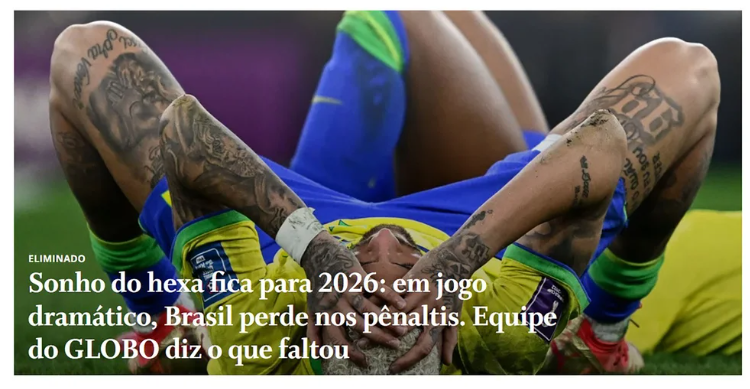 “El sueño del sexto es para 2026” y “el equipo no entendió el partido”: las repercusiones de la prensa en Brasil tras la eliminación