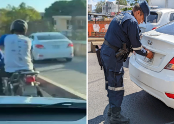 VIDEO | Sancionan a conductor que fue captado circulando en la acera