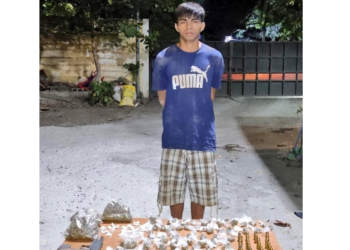 FAES sorprende a pandillero con varias porciones de droga, un arma y municiones