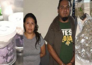 Pareja es detenida por posesión de metanfetaminas y otras drogas en San Jacinto